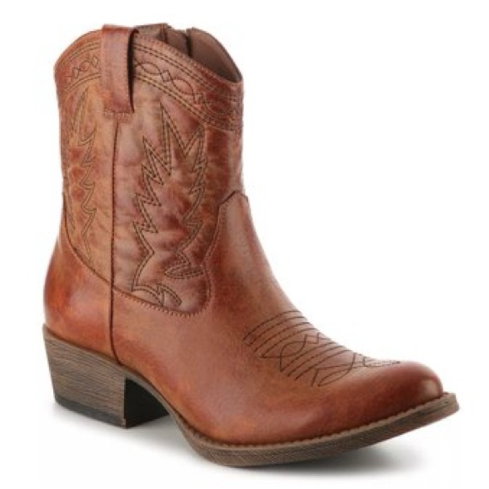 Coconuts by Matisse Women's Tan Western Ankle Boots